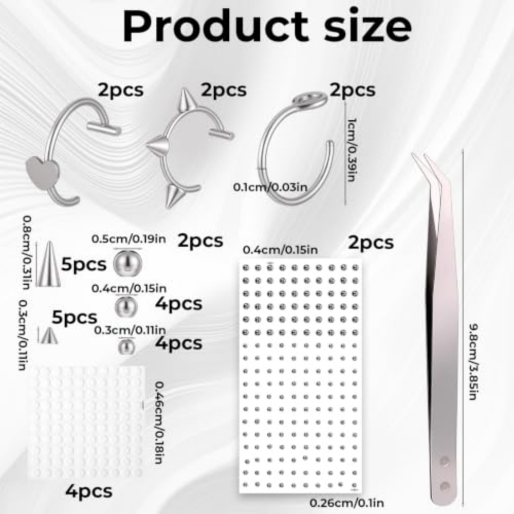 Fałszywe Piercing Zestaw Non-P – Body Jewelry Replacement Ball recenzja i cena